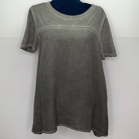 Kenar T Shirt Small Short Sleeve Tee Gray Wash Casual 100% Cotton - Picture 1 of 8